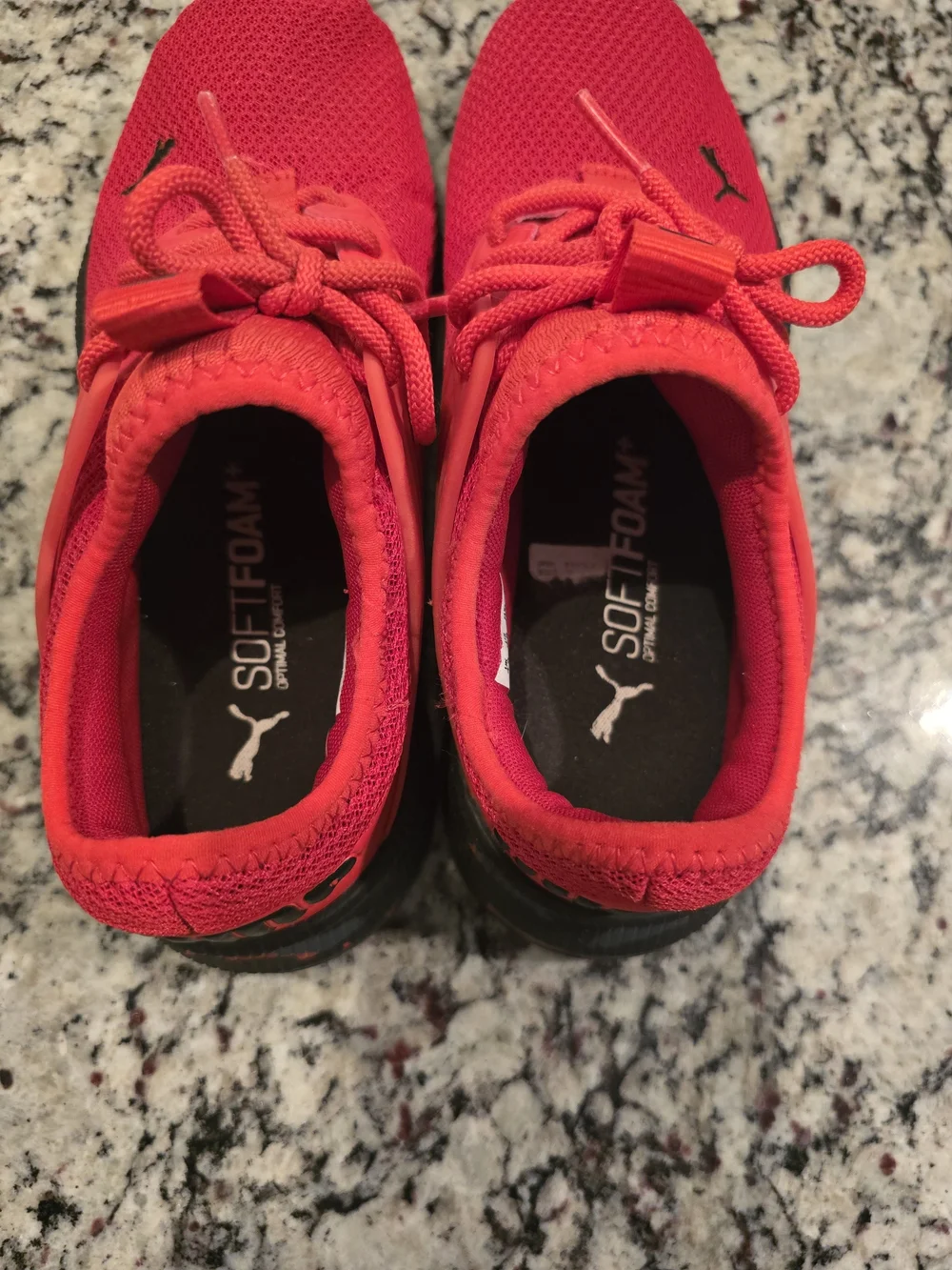 Puma Red Athletic Sneakers Boys Shoes